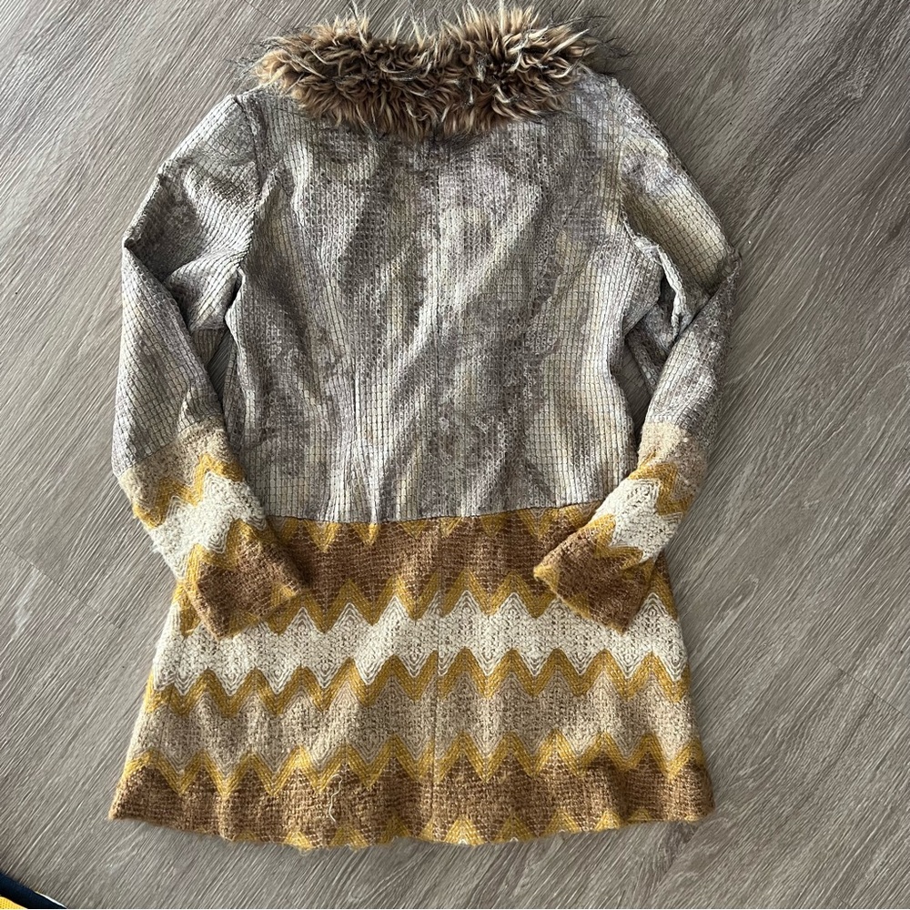 Gaby & Edén faux fur Y2K coat sz M - Picture 6 of 7